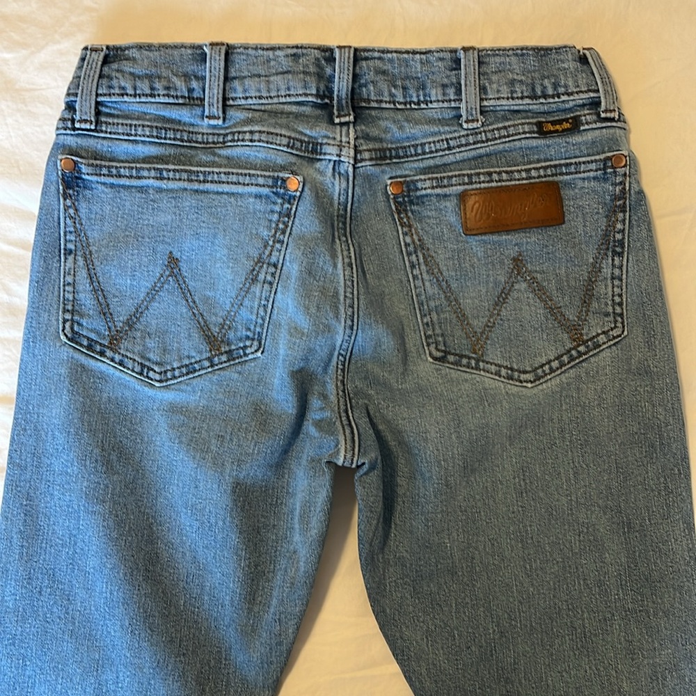 Mens 30x32 Wrangler Slim Bootcut Denim - Picture 6 of 10